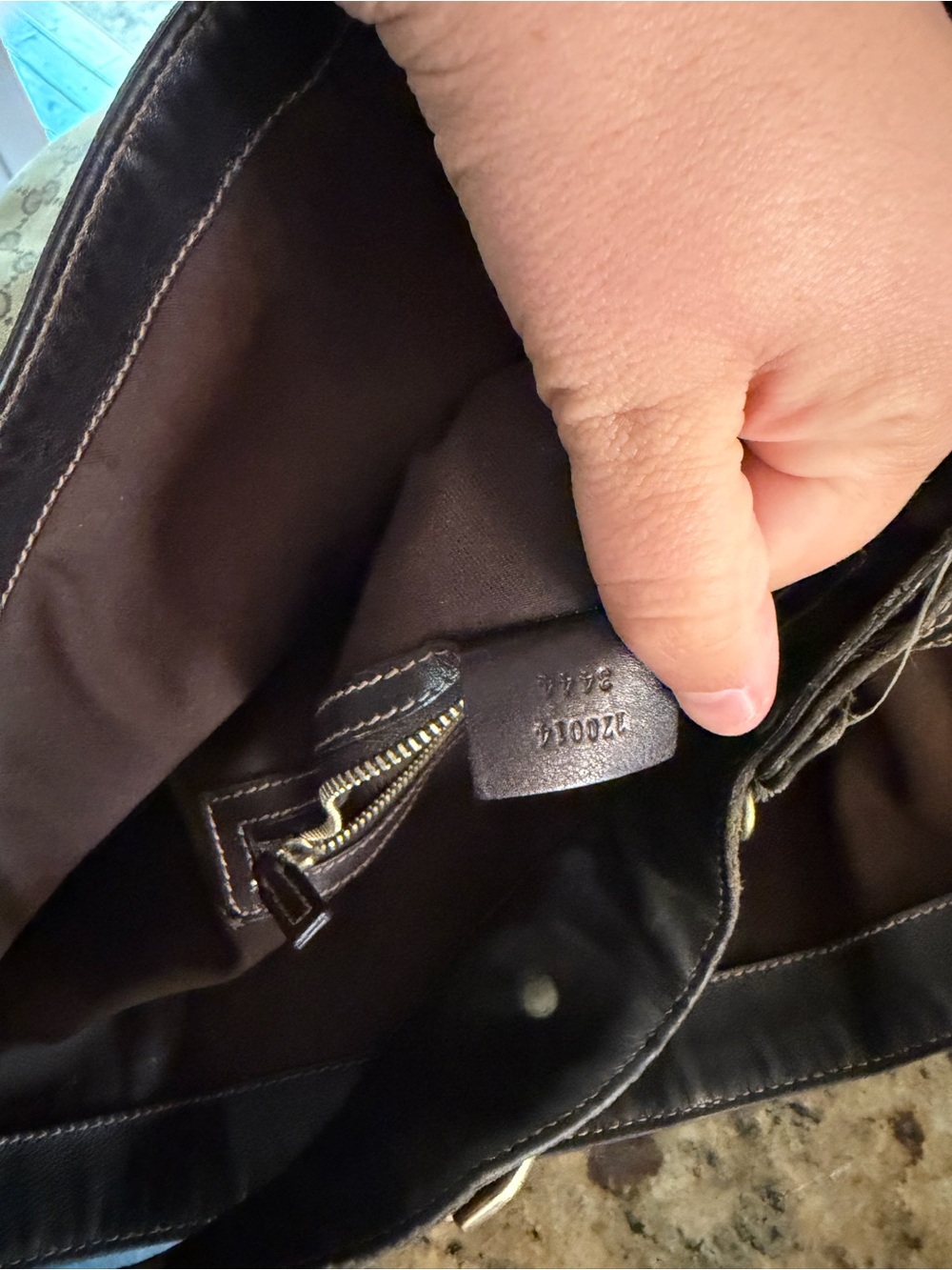 Gucci Tan and Brown GG Canvas Hobo Bag - Picture 8 of 8